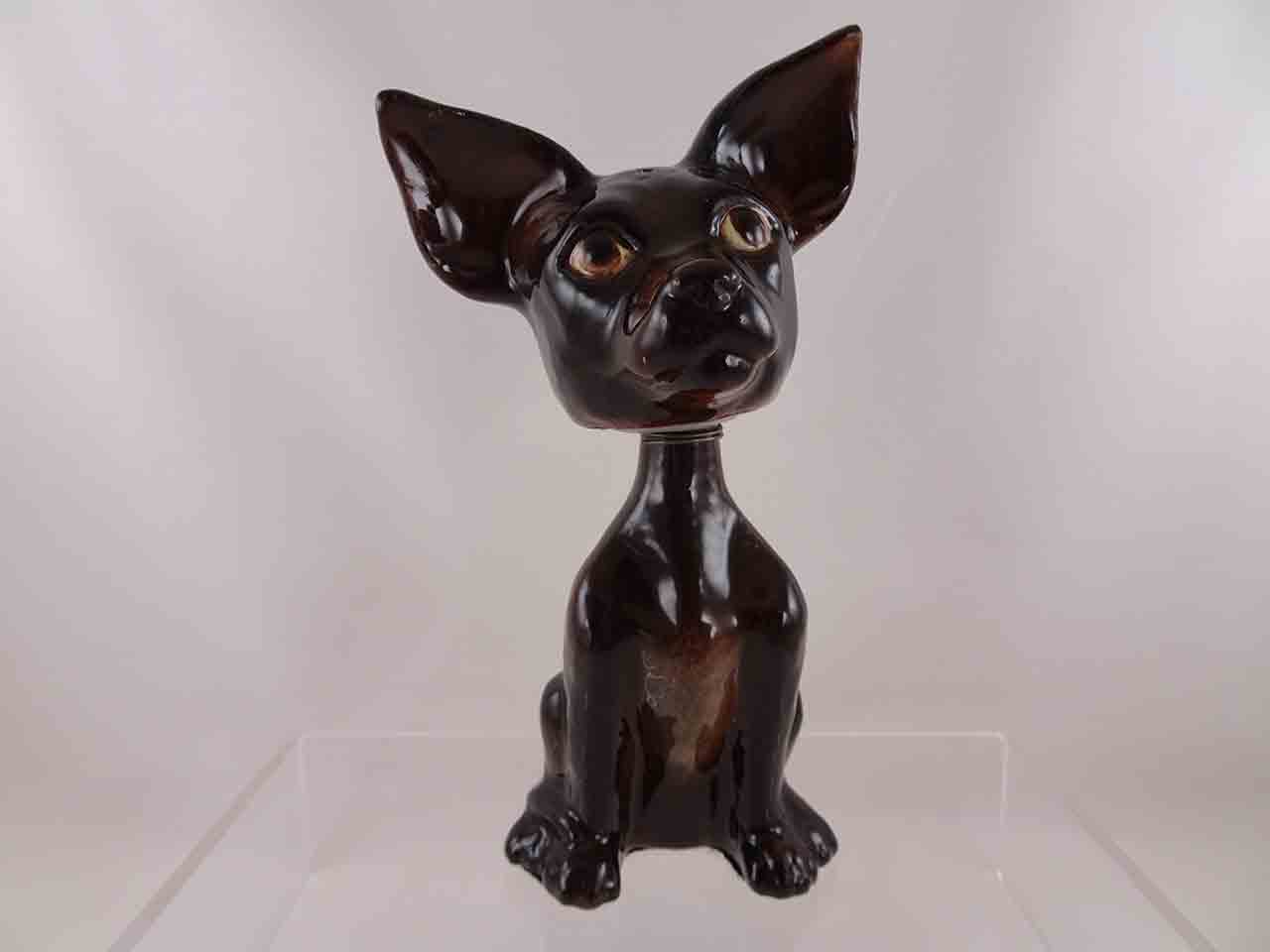 Linda Sexton tall bobblehead animals salt and pepper shakers - dog