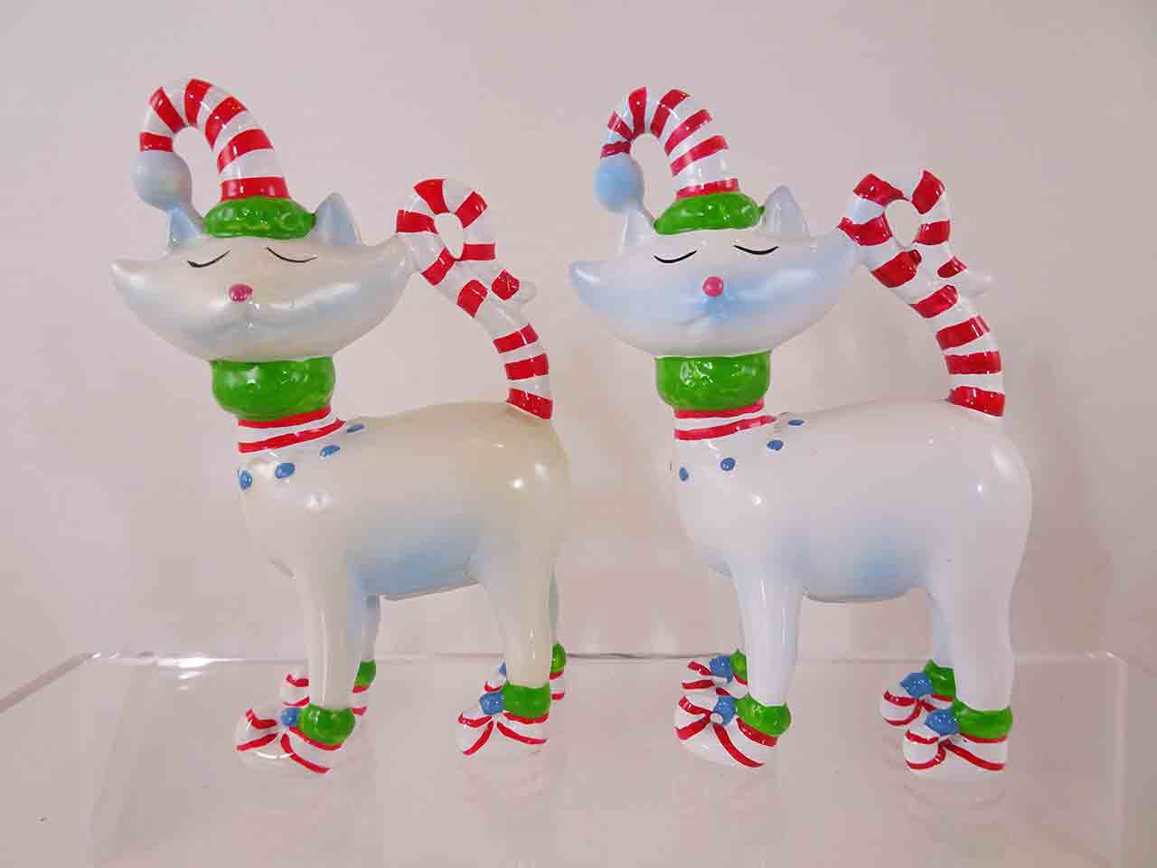 Christmas farm animals salt and pepper shakers series - cats