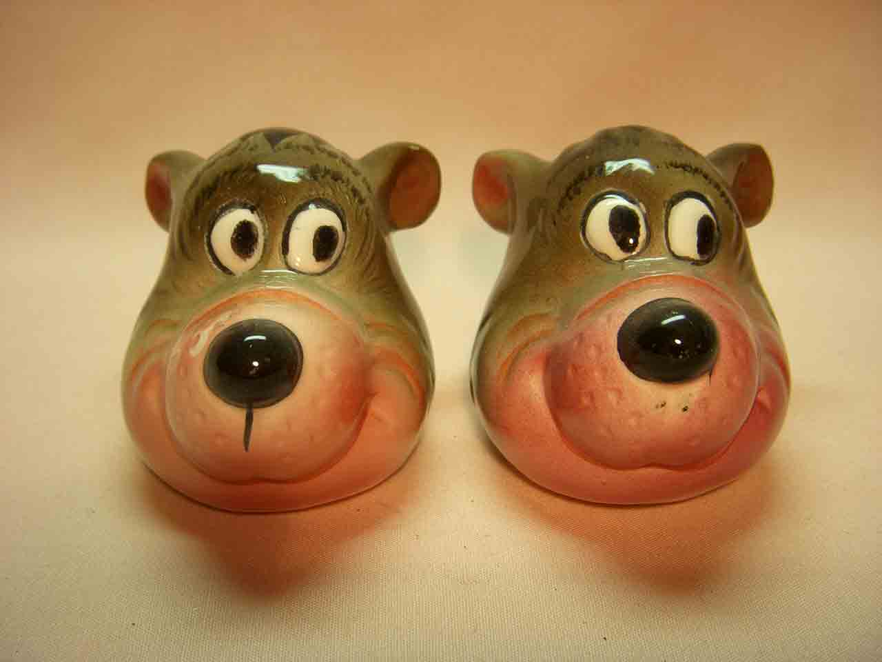 Characters from MGM Studios salt and pepper shakers - Barney Bear